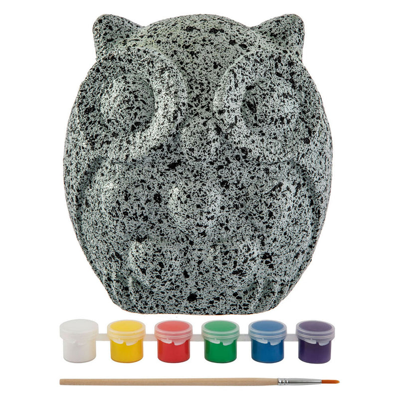 Load image into Gallery viewer, Creative craft group stenen schilderen uil verfset, 8dlg.

