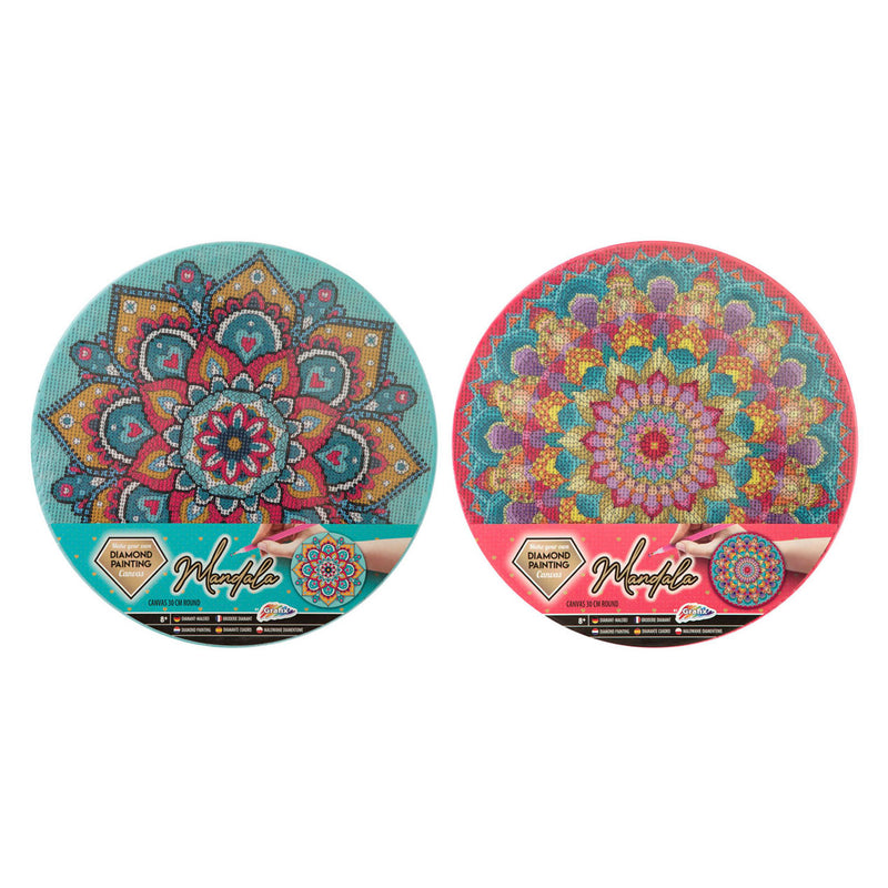 Load image into Gallery viewer, Creative craft group diamond painting mandala canvas, 30cm
