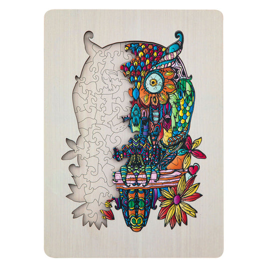 Creative craft group houten legpuzzel uil, 133st.