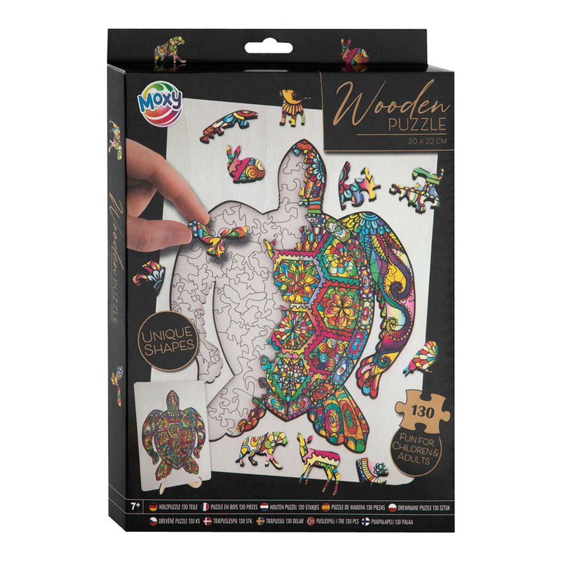 Afbeelding laden in galerijviewer, Creative craft group houten legpuzzel schildpad, 130st.
