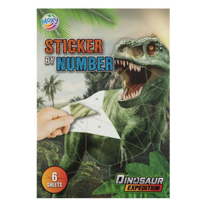 Grafix dino stickeren op nummer a4