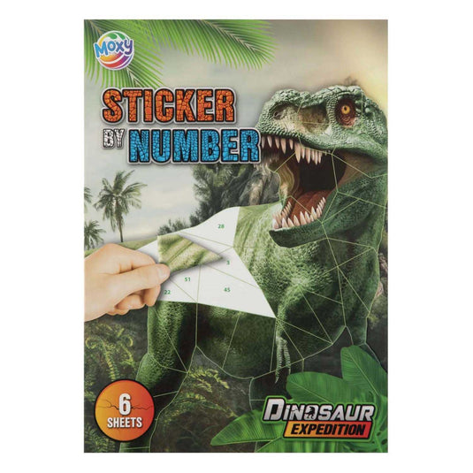 Grafix dino stickeren op nummer a4