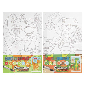 Creative craft group dino schilderen op nummer verfset
