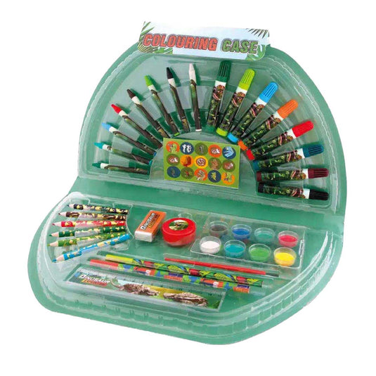 Creative craft group dino kleurkoffer, 51dlg.