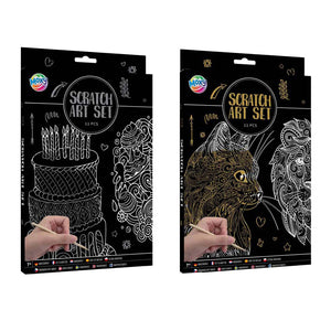 Creative craft group scratch art set