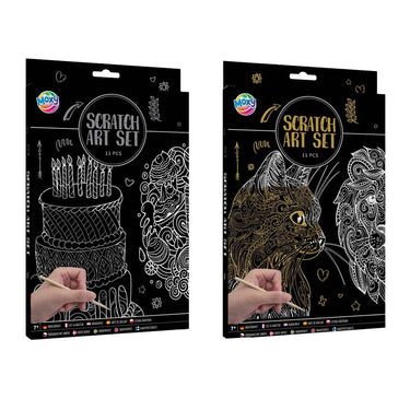Creative craft group scratch art set
