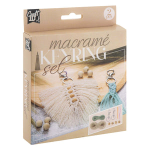 Creative craft group macrame sleutelhangers, 2st.