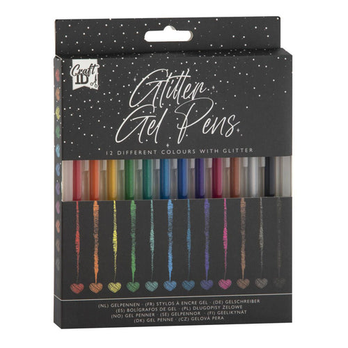 Creative craft group gelpennen glitter, 12st.