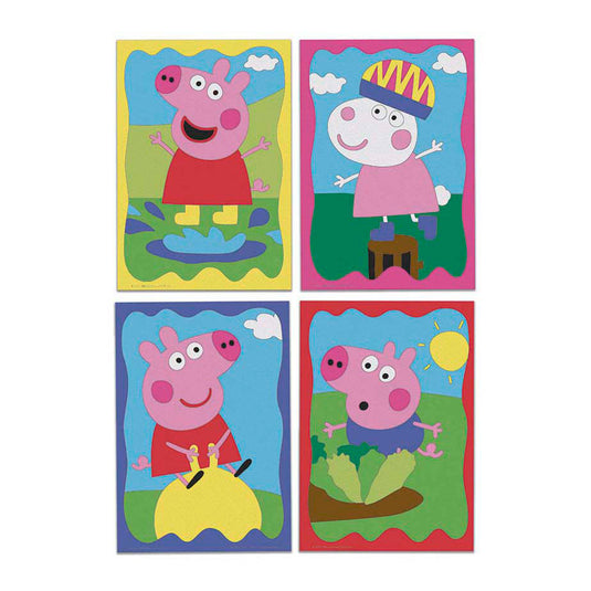 Creative craft group peppa pig zand schilderen, 16dlg.