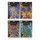Schilderen op nummer a4 4 assorti | 3 stuks