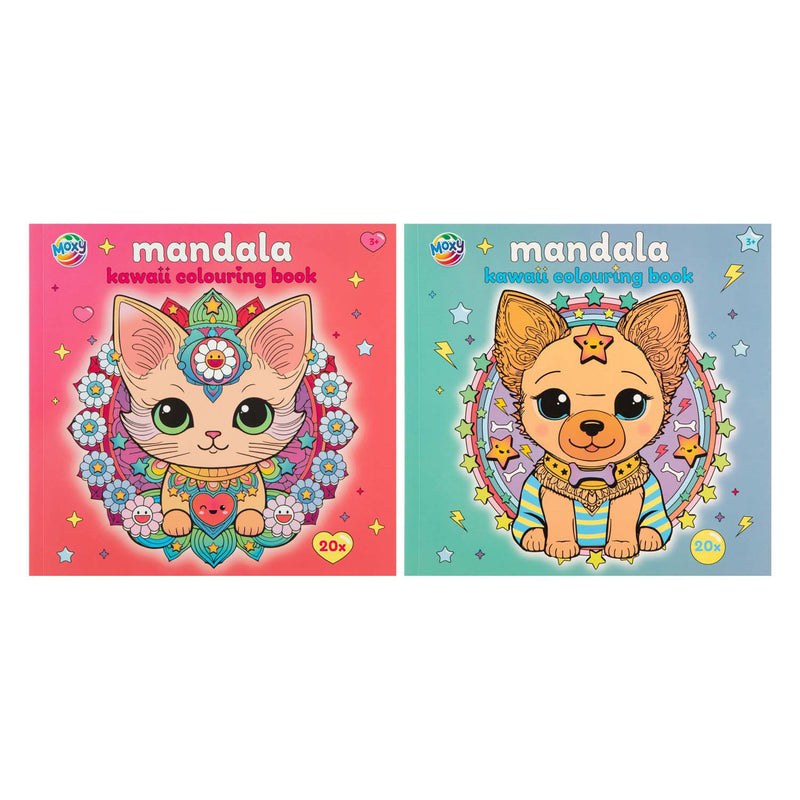 Load image into Gallery viewer, Creative craft group moxy kleurboek mandala kawaii 20p
