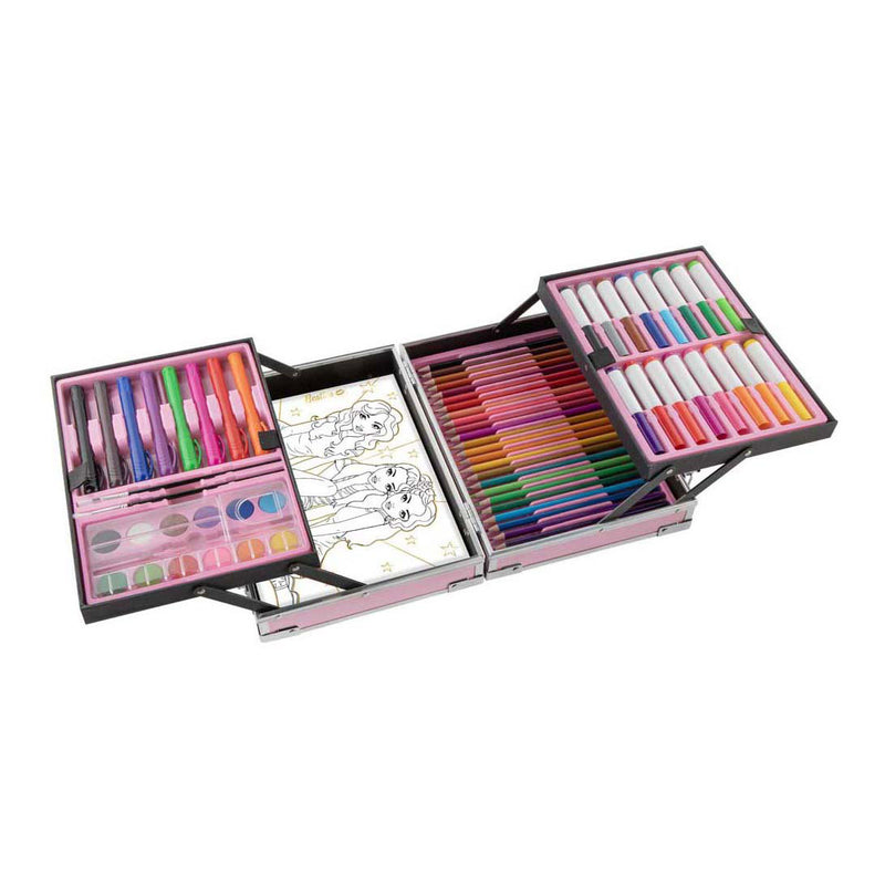 Load image into Gallery viewer, Creative craft group besties metalen kleurkoffer incl. canvas
