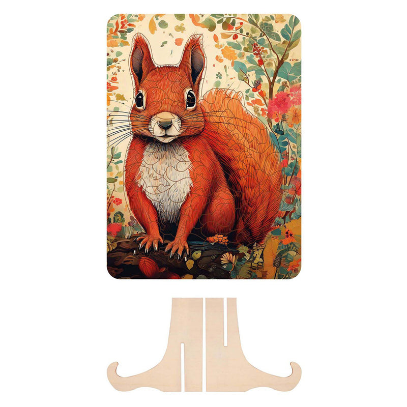 Load image into Gallery viewer, Moxy houten puzzel squirrel unieke vorm
