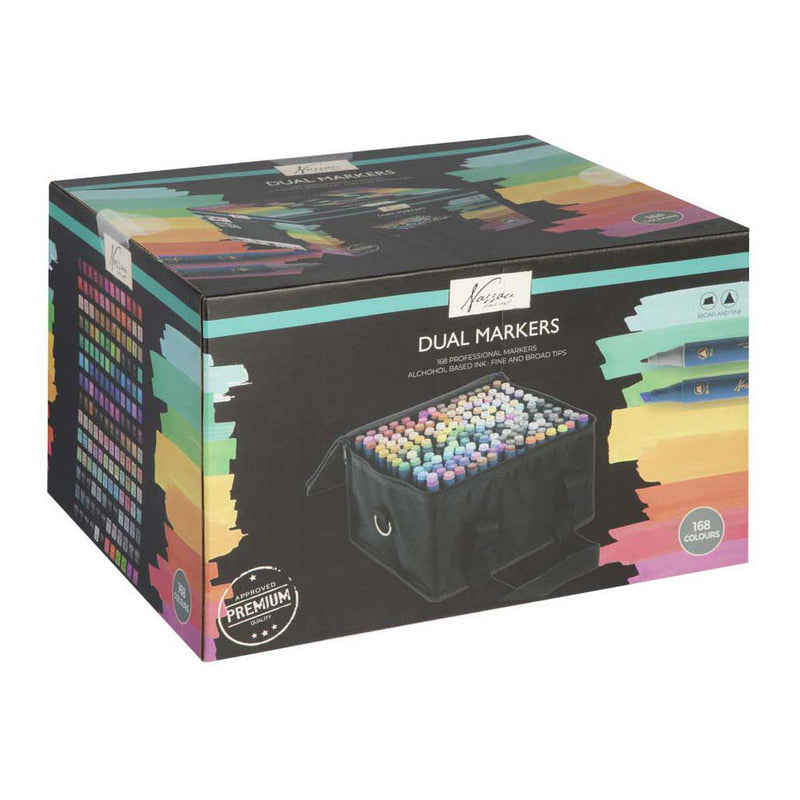 Load image into Gallery viewer, Creative craft group nassau fine art dual markers - 168st.

