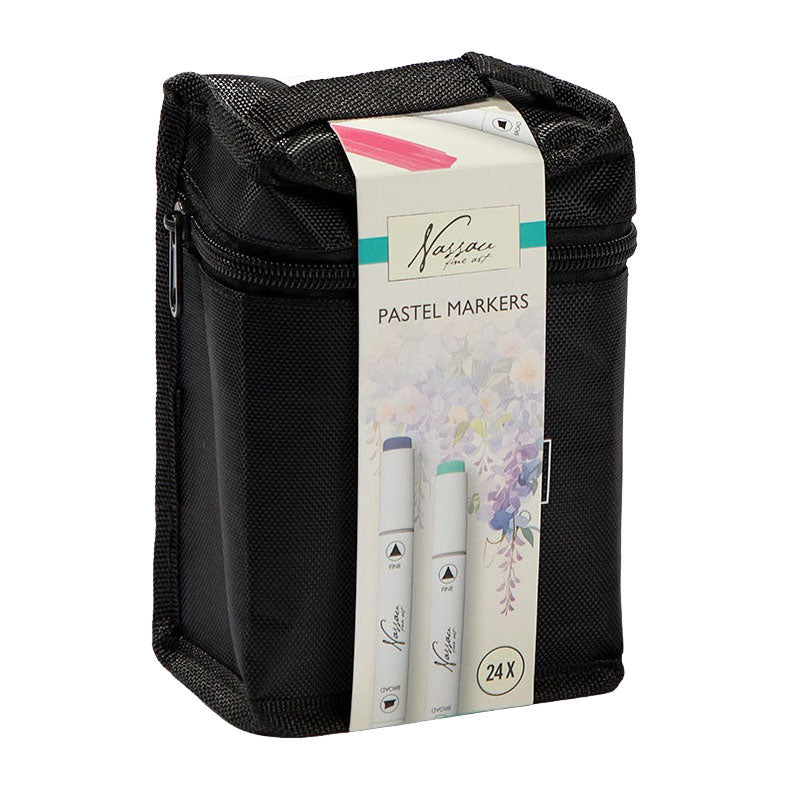 ギャラリービューアに画像をロードする, Creative craft group nassau pastel markers - 24st.
