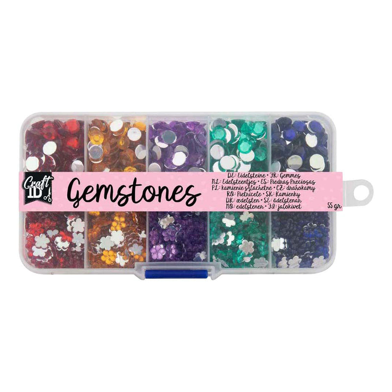 Load image into Gallery viewer, Creative craft group decoratiestenen in opbergbox - 10 kleuren
