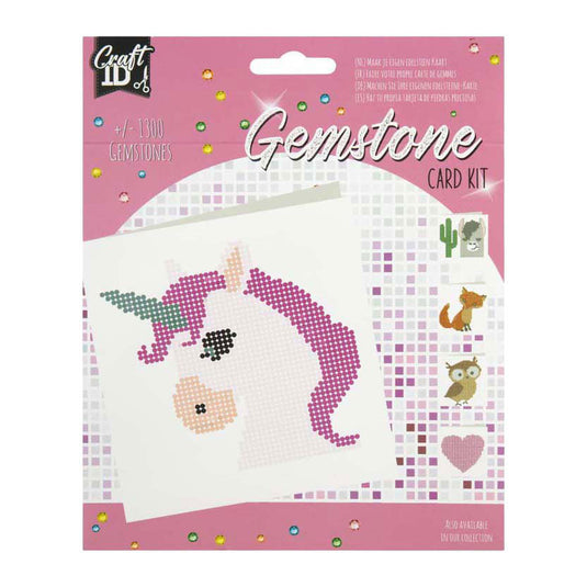 Creative craft group gemstone card kit dieren