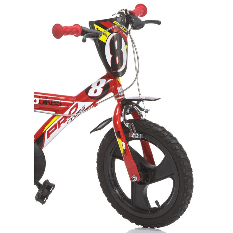 Chargez l'image dans la visionneuse de la galerie, Dino bikes dino jongensfiets pro cross 16 inch rood zwart
