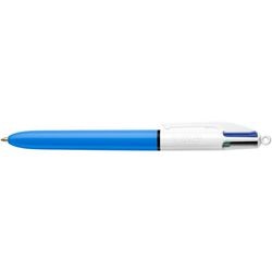 Balpen bic 4-kleuren medium 0,4 mm zwart, rood, groen, blauw