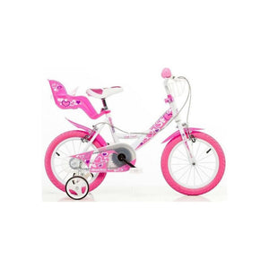 Dino bikes dino meisjesfiets little heart 16 inchâ wit roze