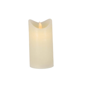 Daily home led kaars 7,5x15 cm creme | 4 stuks