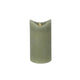 Daily home led kaars 7,5x15 cm groen | 4 stuks