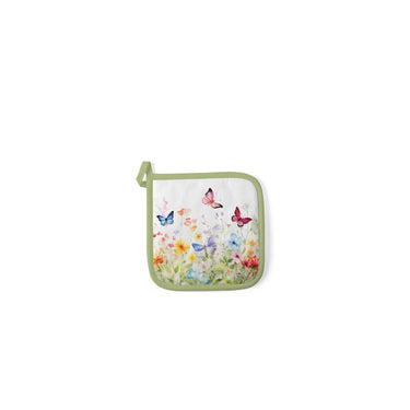 Ambiente pannenlap butterflies in field wit