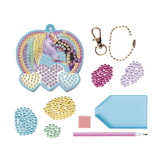 Moxy diamond painting unicorn sleutelhanger