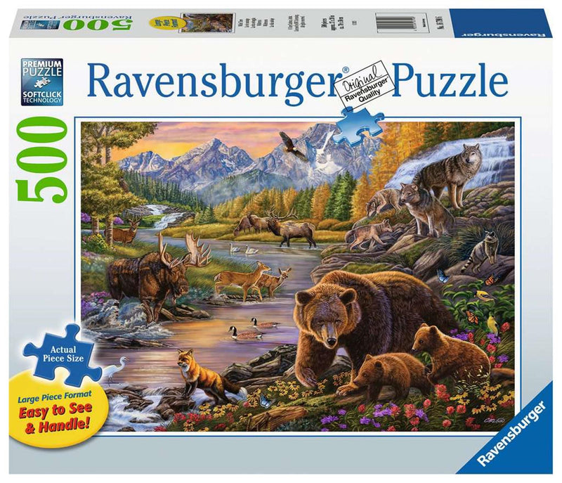 Load image into Gallery viewer, Ravensburger puzzel wildernis 500st
