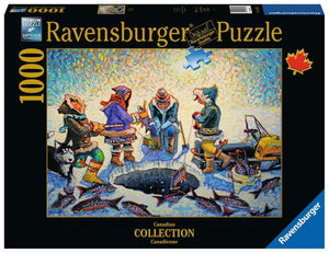 Ravensburger puzzel ijsvissen 1000 stukjes