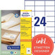 Avery multifunctionele etiketten zweckform lr3475 100x24mm