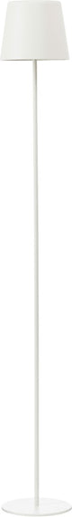 Brilliant kaami - buiten vloerlamp - led 4w - ø 18 cm - 350 lm - 3000k - 3-steps dimbaar - usb oplaadbaar - geheugenfunctie - ip44 - wit