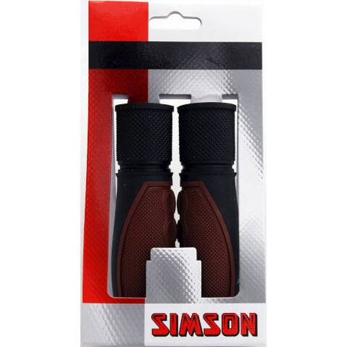 Simson handvat lifestyle donkerbruin-zwart, 92mm, universeel