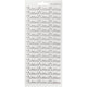 Stickers, kiitos, vel 10x23 cm, zilver, 1 vel