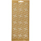 Stickers, bladeren, vel 10x23 cm, goud, 1 vel