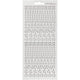Stickers, sterren, vel 10x23 cm, zilver, 1 vel