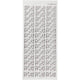 Stickers, hoeken, vel 10x23 cm, zilver, 1 vel