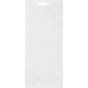Https: www.cchobby.nl stickers-bladeren-vel-10x23-cm-wit-1-vel