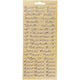 Stickers, onnea aidille, vel 10x23 cm, goud, 1 vel