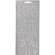 Stickers, swirl, vel 10x23 cm, zilver, 1 vel