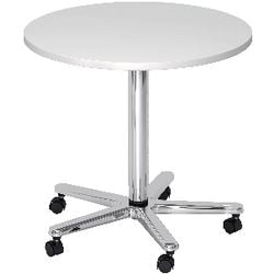 Bach conferentietafel hammerer vst08 w c gemelamineerd spaanplaat wit chroom