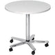 Bach conferentietafel hammerer vst08 w c gemelamineerd spaanplaat wit chroom