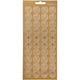 Stickers, lier, vel 10x23 cm, goud, 1 vel