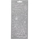 Stickers, unicorn, vel 10x23 cm, zilver, 1 vel