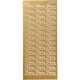 Stickers, menu, vel 10x23 cm, goud, 1 vel