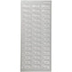 Stickers, menu, vel 10x23 cm, zilver, 1 vel