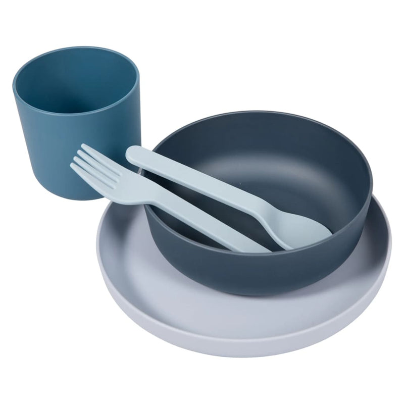 Load image into Gallery viewer, Bo jungle bo 5-delige babyserviesset cpla blauw
