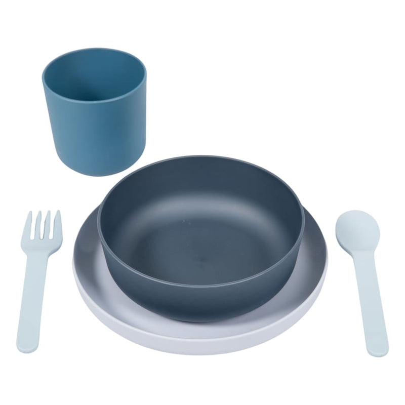Load image into Gallery viewer, Bo jungle bo 5-delige babyserviesset cpla blauw
