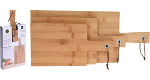 Excellent Houseware Houseware 3-delige Snijplankenset bamboe