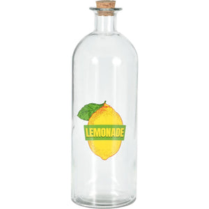 Excellent houseware fles glas met dop kurk 1l fles glas met dop kurk 1l